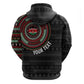 Personalised Kenya African Tribal Pattern Zip Hoodie Chest Arm Tattoo
