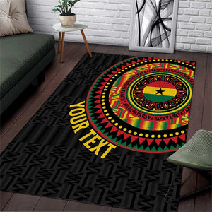 Personalised Ghana African Tribal Mix Kente Patterns Area Rug Chest Arm Tattoo