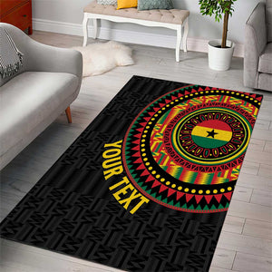 Personalised Ghana African Tribal Mix Kente Patterns Area Rug Chest Arm Tattoo