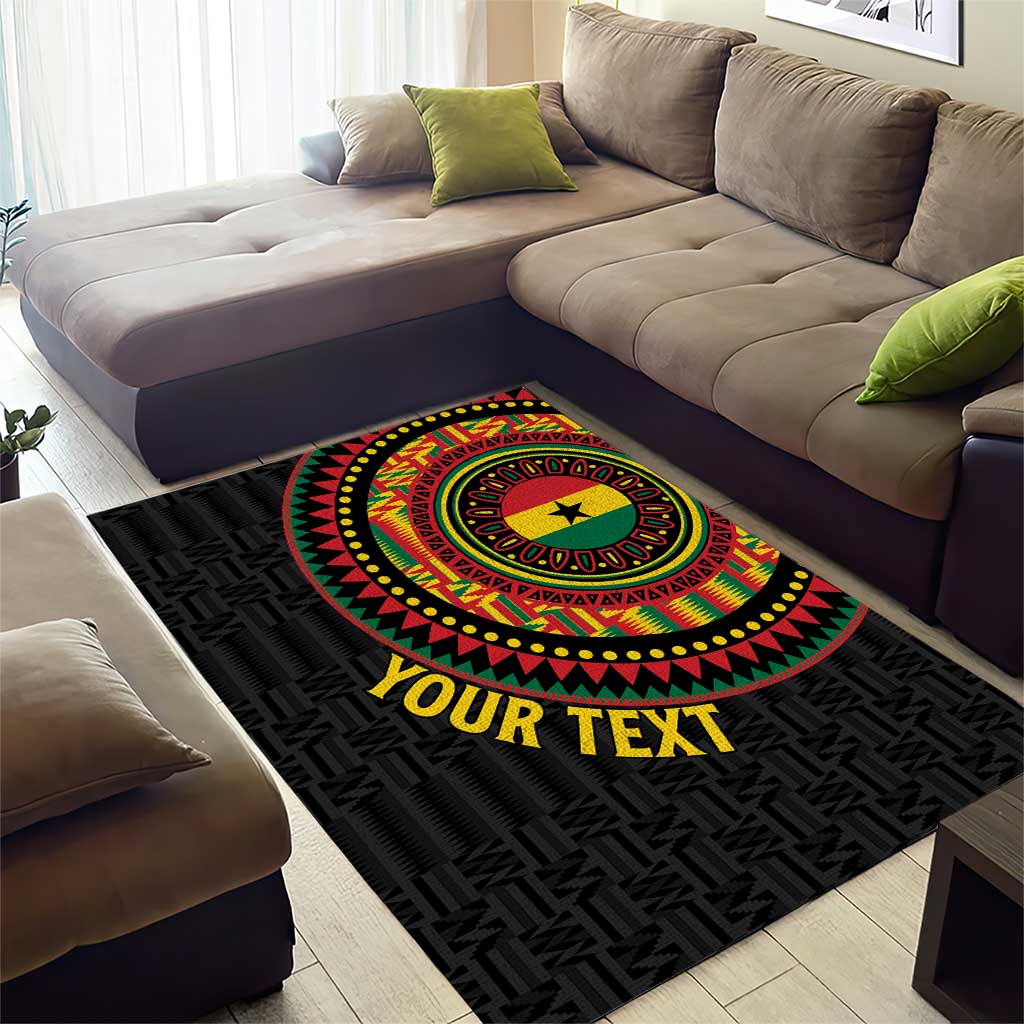 Personalised Ghana African Tribal Mix Kente Patterns Area Rug Chest Arm Tattoo