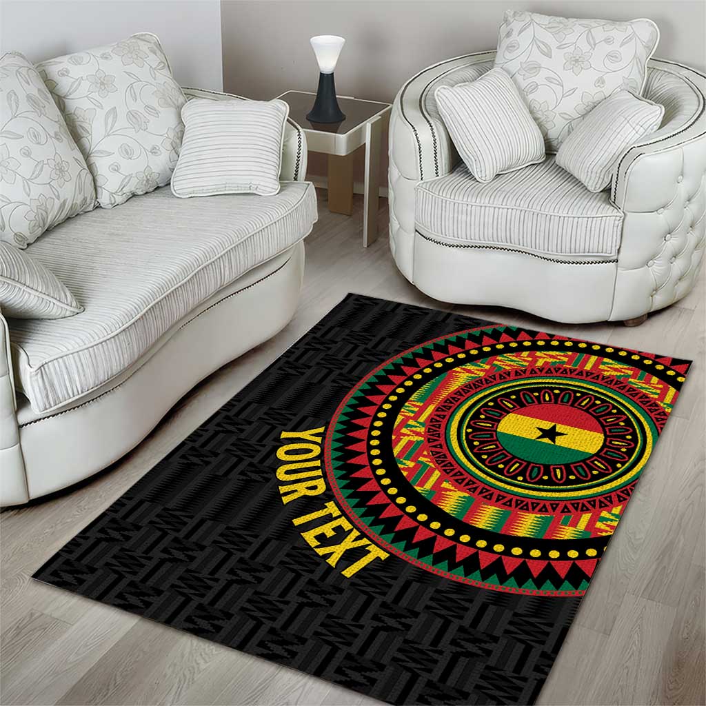 Personalised Ghana African Tribal Mix Kente Patterns Area Rug Chest Arm Tattoo