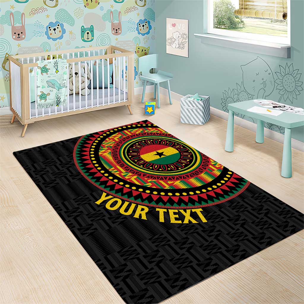 Personalised Ghana African Tribal Mix Kente Patterns Area Rug Chest Arm Tattoo