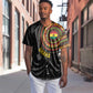 Personalised Ghana African Tribal Mix Kente Patterns Baseball Jersey Chest Arm Tattoo