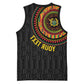Personalised Ghana African Tribal Mix Kente Patterns Basketball Jersey Chest Arm Tattoo - African Pride