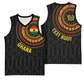 Personalised Ghana African Tribal Mix Kente Patterns Basketball Jersey Chest Arm Tattoo - African Pride