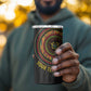 Personalised Ghana African Tribal Mix Kente Patterns 4 in 1 Can Cooler Tumbler Chest Arm Tattoo