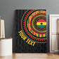 Personalised Ghana African Tribal Mix Kente Patterns Canvas Wall Art Chest Arm Tattoo