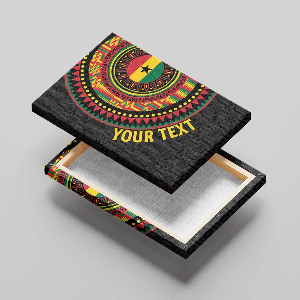 Personalised Ghana African Tribal Mix Kente Patterns Canvas Wall Art Chest Arm Tattoo