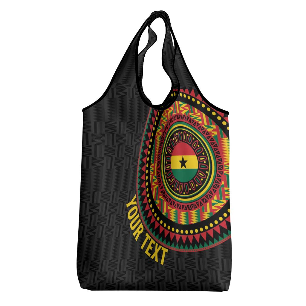 Personalised Ghana African Tribal Mix Kente Patterns Grocery Bag Chest Arm Tattoo