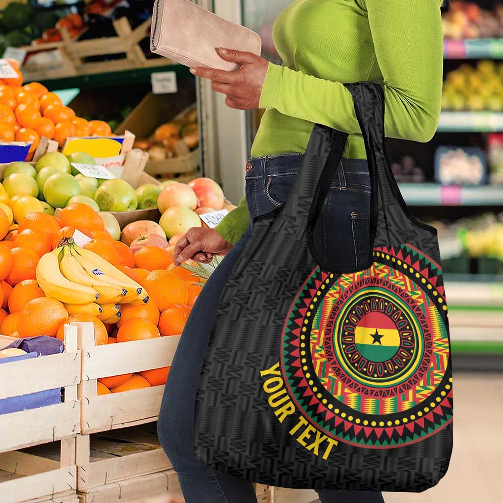 Personalised Ghana African Tribal Mix Kente Patterns Grocery Bag Chest Arm Tattoo
