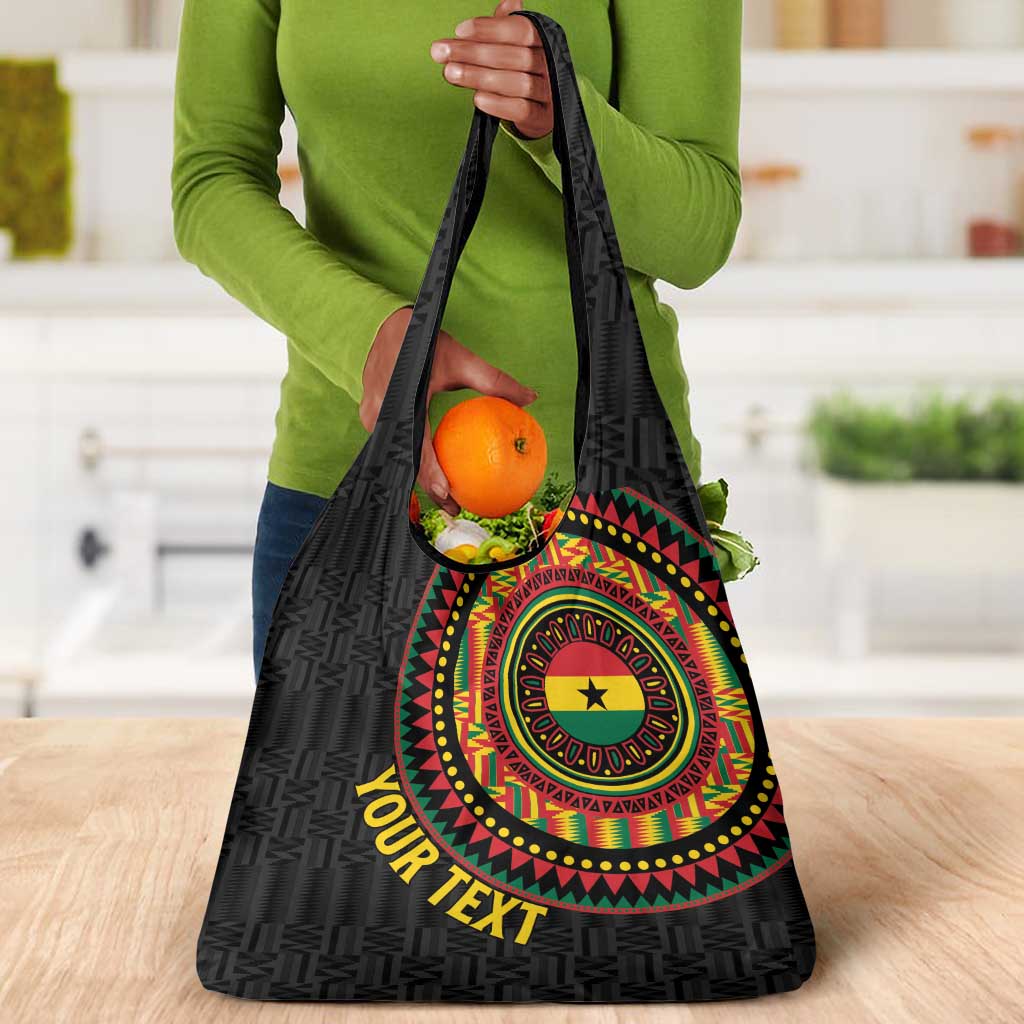 Personalised Ghana African Tribal Mix Kente Patterns Grocery Bag Chest Arm Tattoo
