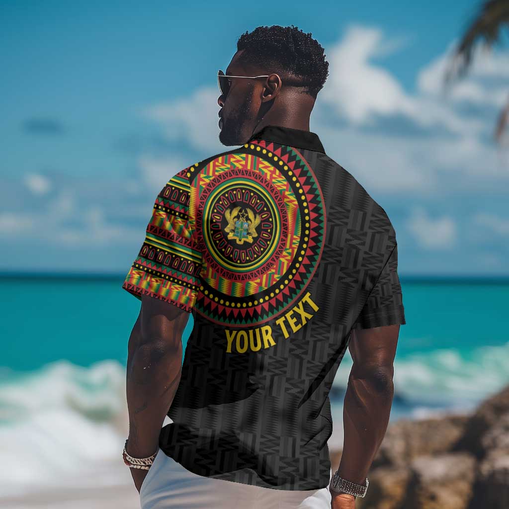 Personalised Ghana African Tribal Mix Kente Patterns Hawaiian Shirt Chest Arm Tattoo