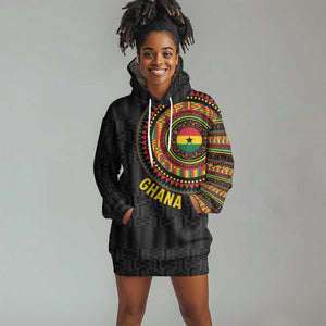 Personalised Ghana African Tribal Mix Kente Patterns Hoodie Dress Chest Arm Tattoo