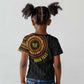 Personalised Ghana African Tribal Mix Kente Patterns Kid T shirt Chest Arm Tattoo