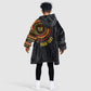 Personalised Ghana African Tribal Mix Kente Patterns Kid Wearable Blanket Hoodie Chest Arm Tattoo
