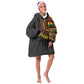 Personalised Ghana African Tribal Mix Kente Patterns Kid Wearable Blanket Hoodie Chest Arm Tattoo