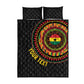 Personalised Ghana African Tribal Mix Kente Patterns Quilt Bed Set Chest Arm Tattoo