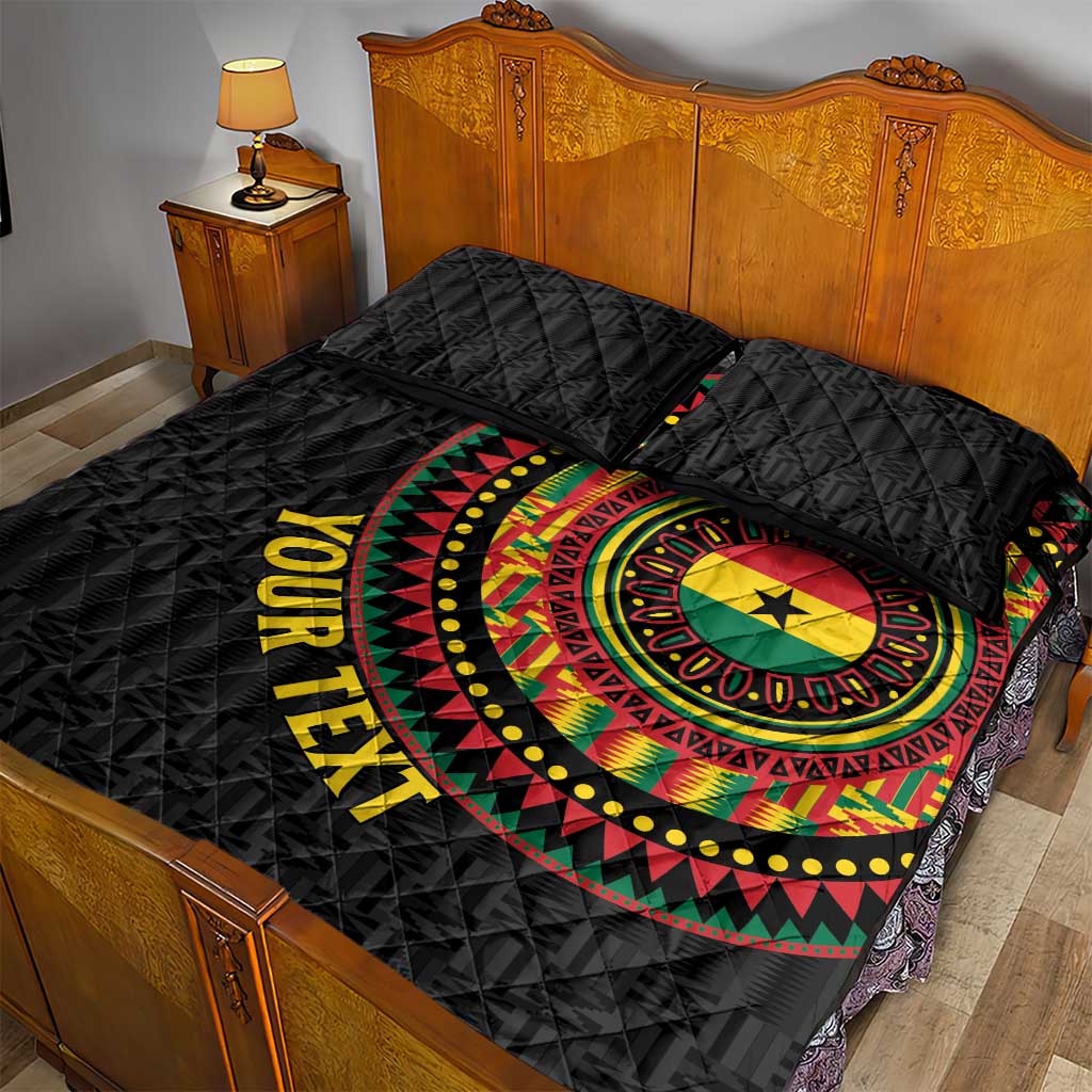 Personalised Ghana African Tribal Mix Kente Patterns Quilt Bed Set Chest Arm Tattoo
