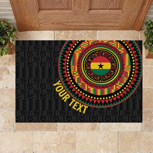 Personalised Ghana African Tribal Mix Kente Patterns Rubber Doormat Chest Arm Tattoo