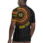 Personalised Ghana African Tribal Mix Kente Patterns Rugby Jersey Chest Arm Tattoo