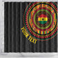 Personalised Ghana African Tribal Mix Kente Patterns Shower Curtain Chest Arm Tattoo