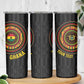 Personalised Ghana African Tribal Mix Kente Patterns Skinny Tumbler Chest Arm Tattoo