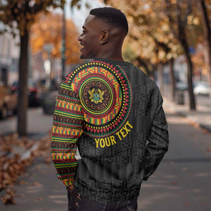 Personalised Ghana African Tribal Mix Kente Patterns Sweatshirt Chest Arm Tattoo