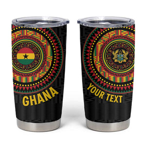 Personalised Ghana African Tribal Mix Kente Patterns Tumbler Cup Chest Arm Tattoo