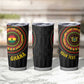 Personalised Ghana African Tribal Mix Kente Patterns Tumbler Cup Chest Arm Tattoo