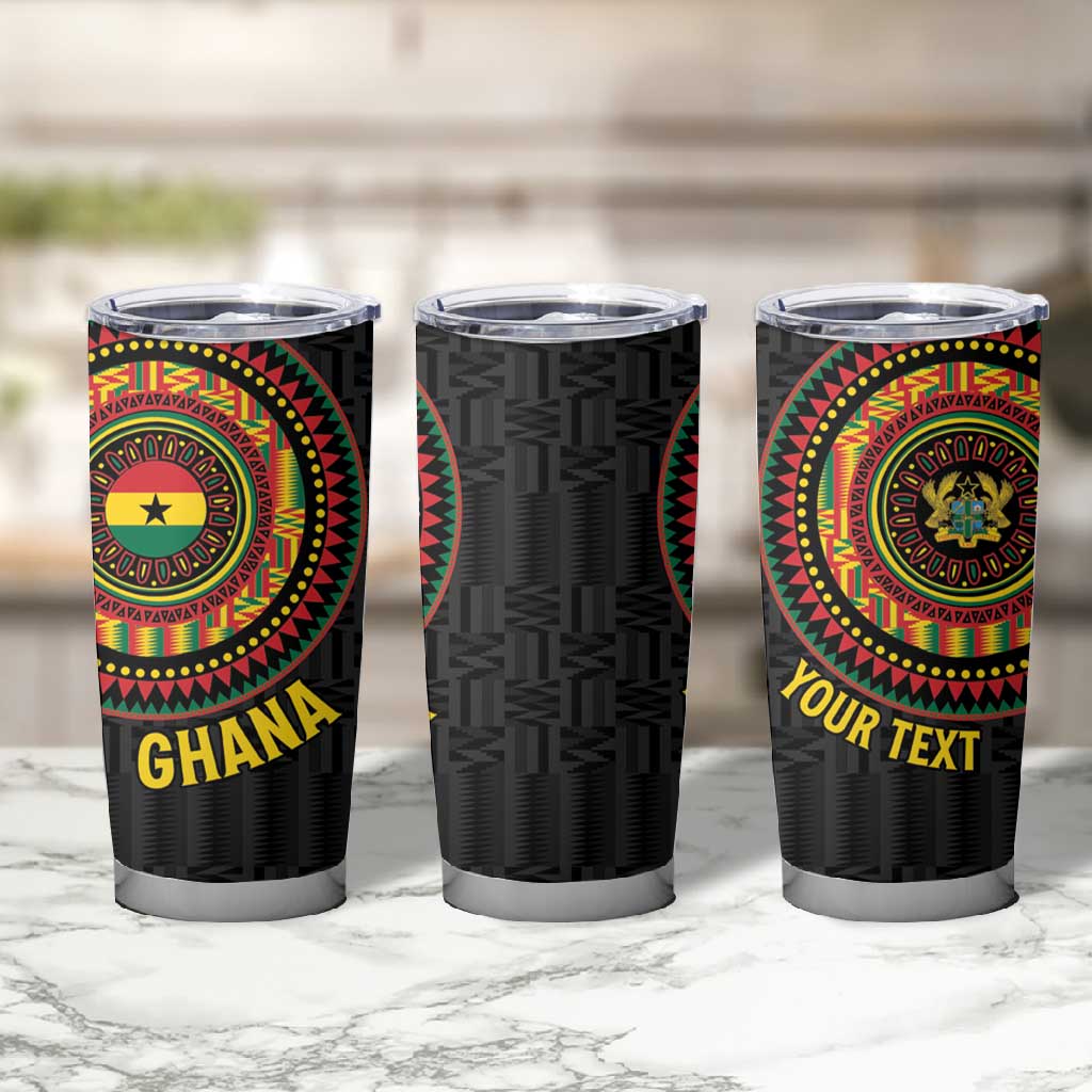 Personalised Ghana African Tribal Mix Kente Patterns Tumbler Cup Chest Arm Tattoo