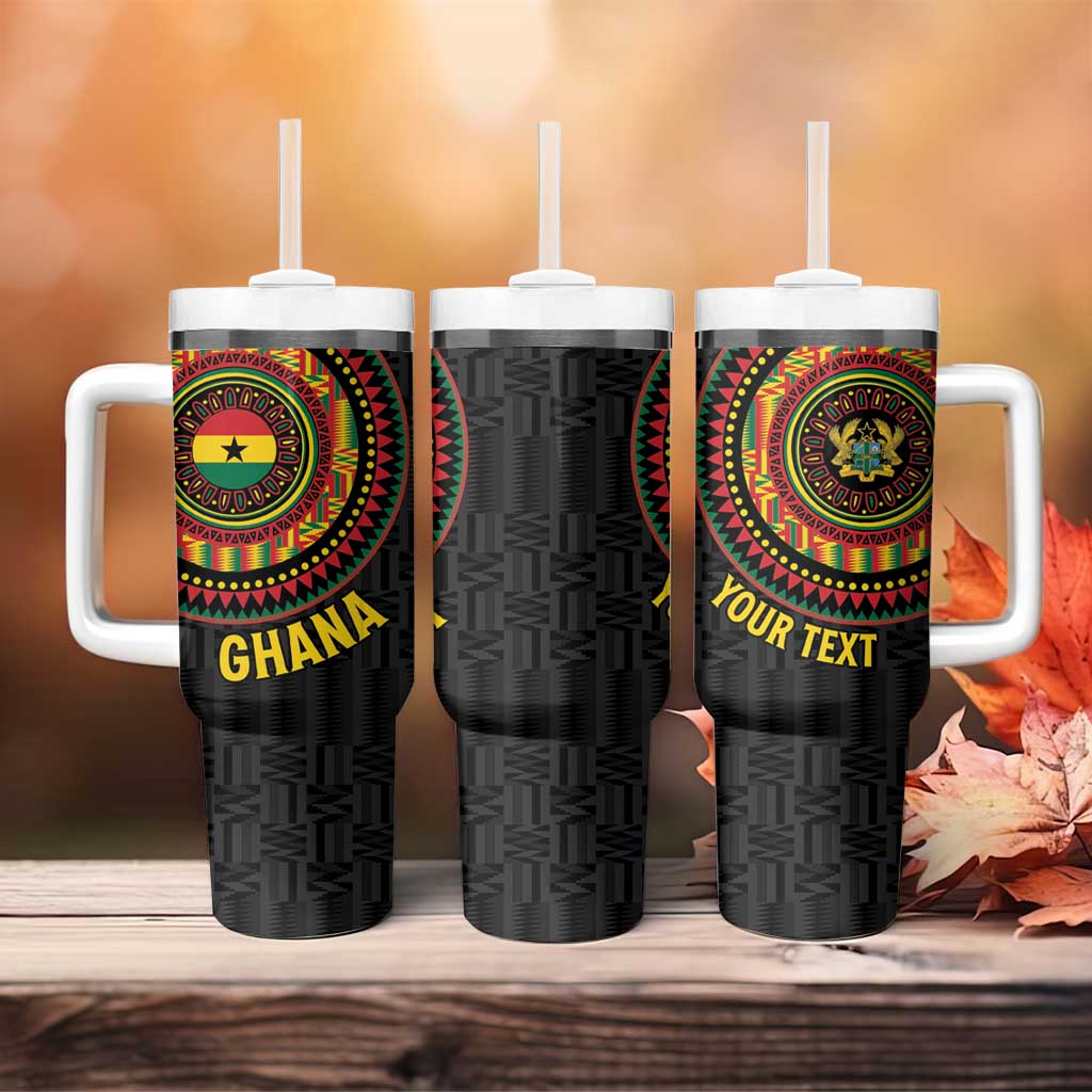 Personalised Ghana African Tribal Mix Kente Patterns Tumbler With Handle Chest Arm Tattoo