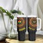 Personalised Ghana African Tribal Mix Kente Patterns Tumbler With Handle Chest Arm Tattoo