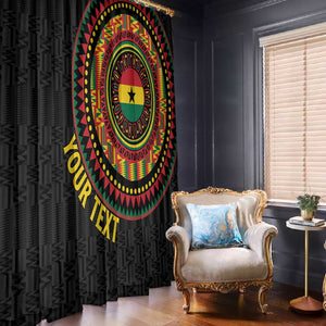 Personalised Ghana African Tribal Mix Kente Patterns Window Curtain Chest Arm Tattoo