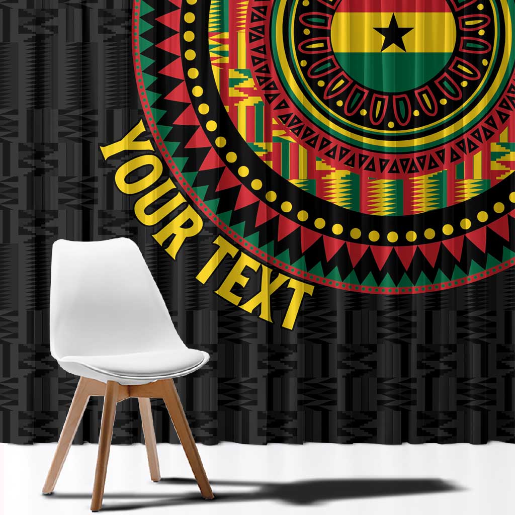 Personalised Ghana African Tribal Mix Kente Patterns Window Curtain Chest Arm Tattoo