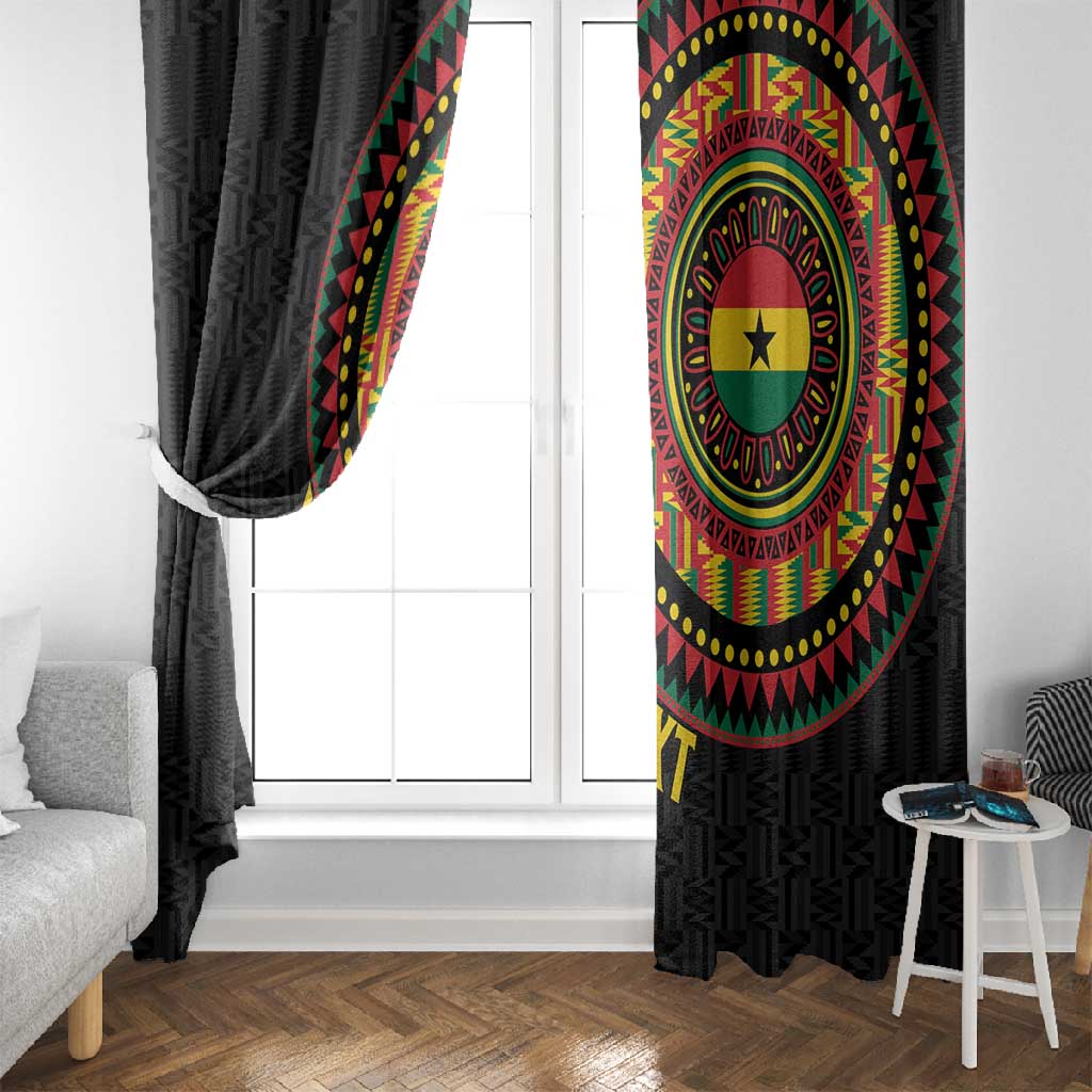 Personalised Ghana African Tribal Mix Kente Patterns Window Curtain Chest Arm Tattoo
