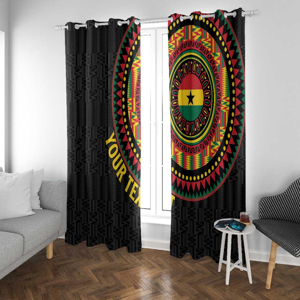 Personalised Ghana African Tribal Mix Kente Patterns Window Curtain Chest Arm Tattoo
