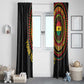 Personalised Ghana African Tribal Mix Kente Patterns Window Curtain Chest Arm Tattoo