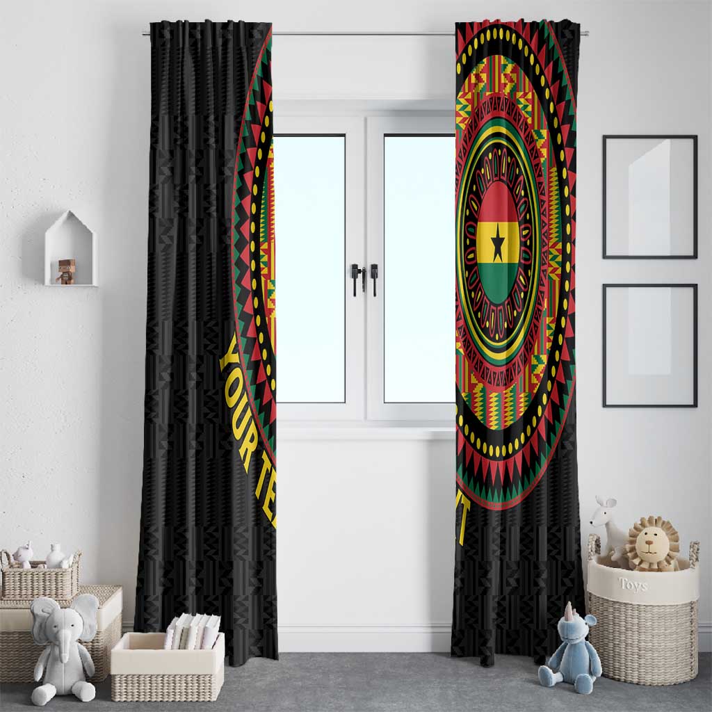 Personalised Ghana African Tribal Mix Kente Patterns Window Curtain Chest Arm Tattoo