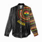 Personalised Ghana African Tribal Mix Kente Patterns Women Casual Shirt Chest Arm Tattoo