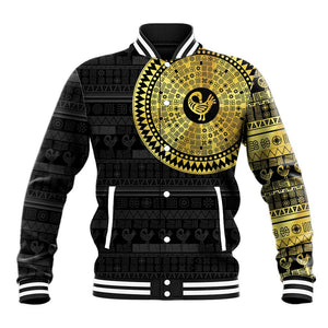 African Adinkra Baseball Jacket Sankofa Bird - Gold Version - Chest Arm Tattoo