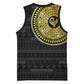 African Adinkra Basketball Jersey Sankofa Bird - Gold Version - Chest Arm Tattoo - African Pride