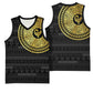 African Adinkra Basketball Jersey Sankofa Bird - Gold Version - Chest Arm Tattoo - African Pride