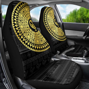 African Adinkra Car Seat Cover Sankofa Bird - Gold Version - Chest Arm Tattoo