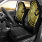 African Adinkra Car Seat Cover Sankofa Bird - Gold Version - Chest Arm Tattoo