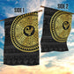 African Adinkra Garden Flag Sankofa Bird - Gold Version - Chest Arm Tattoo