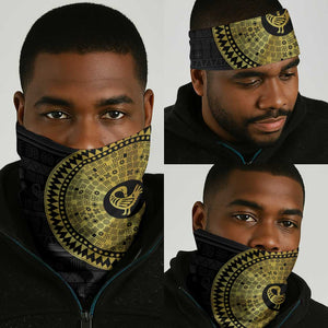 African Adinkra Neck Gaiter Sankofa Bird - Gold Version - Chest Arm Tattoo LT15