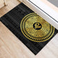 African Adinkra Rubber Doormat Sankofa Bird - Gold Version - Chest Arm Tattoo
