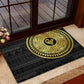 African Adinkra Rubber Doormat Sankofa Bird - Gold Version - Chest Arm Tattoo