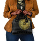 African Adinkra Shoulder Handbag Sankofa Bird - Gold Version - Chest Arm Tattoo