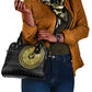 African Adinkra Shoulder Handbag Sankofa Bird - Gold Version - Chest Arm Tattoo